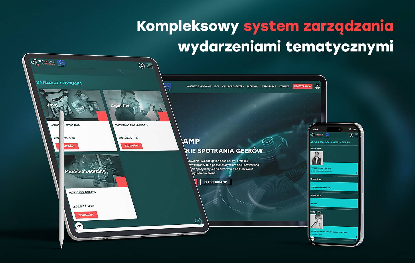 Tech3camp - kompleksowy system zarządzania wydarzeniami tematycznymi.