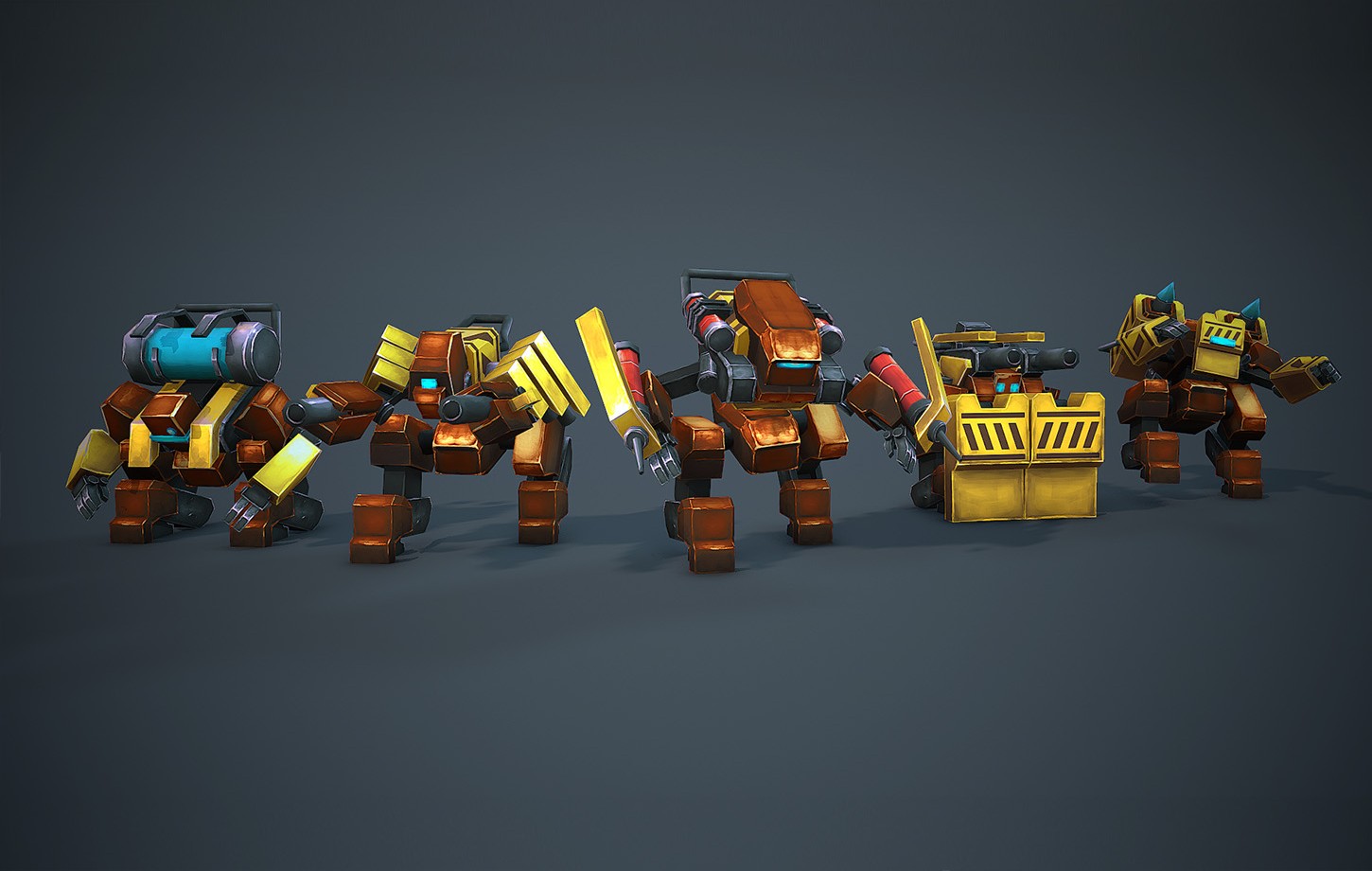 Animated Space Robots
