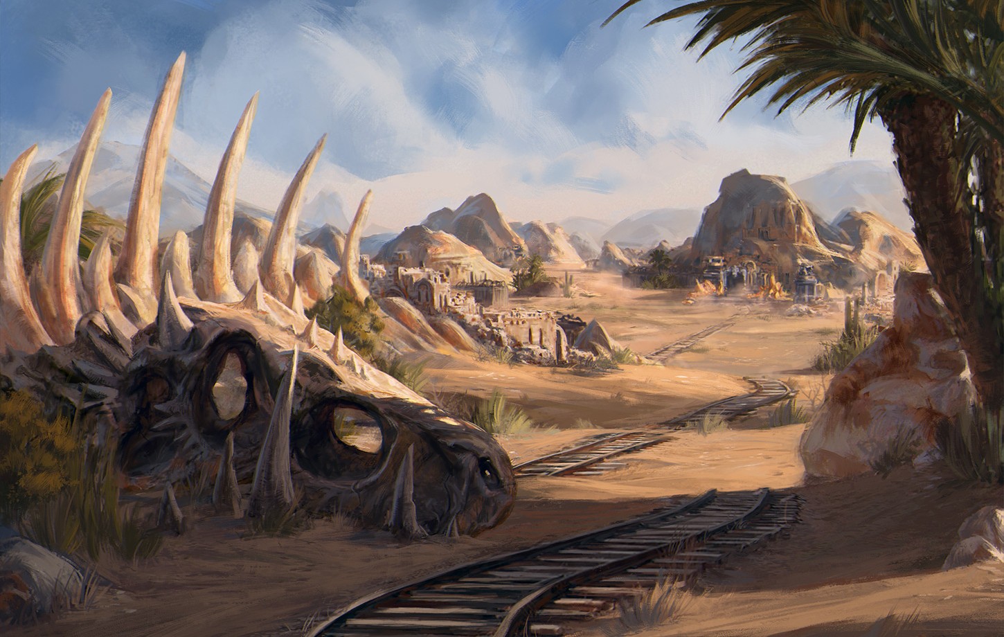 2017-03-20. Desert Ruins - Location concept-art for DABA game. 