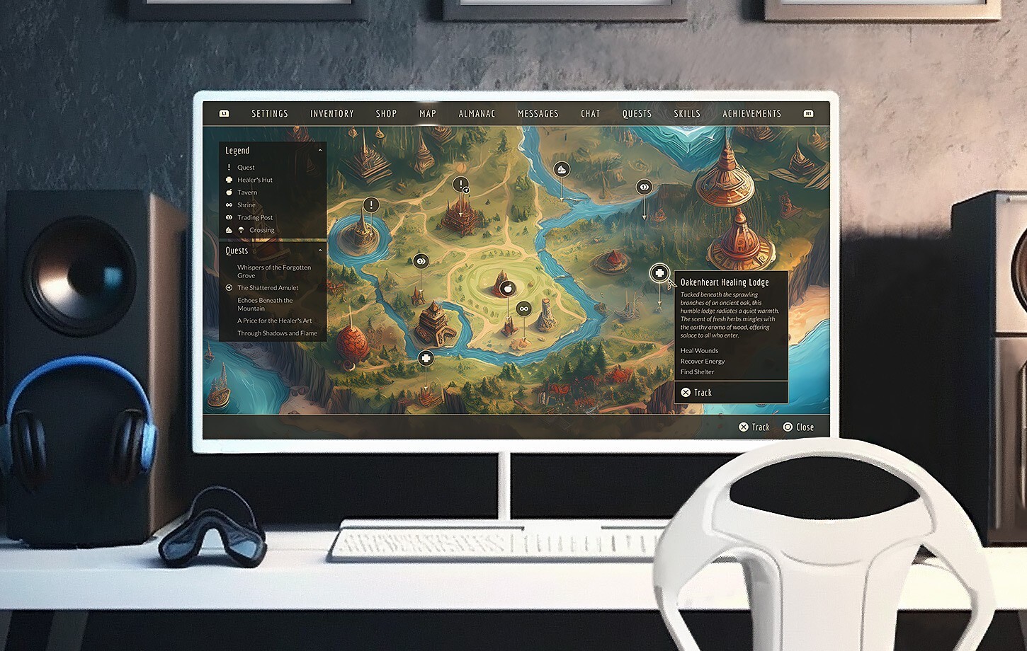 Aria GUI - Universal UI Kit for Fantasy & RPG Games