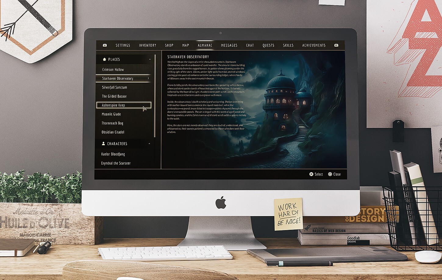 Aria GUI - Universal UI Kit for Fantasy & RPG Games