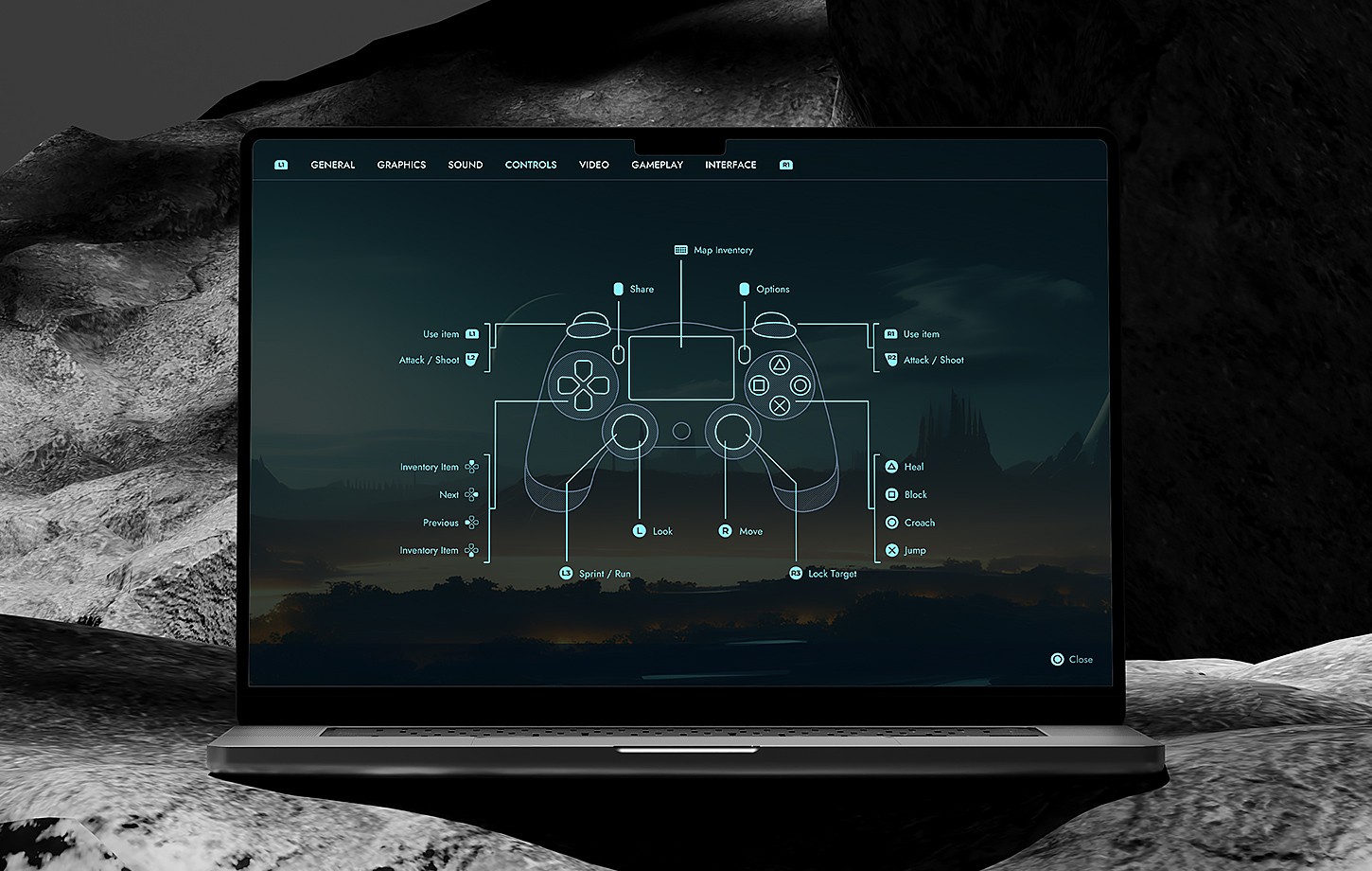 Morpheus GUI - uniwersalne UI do gier sci-fi