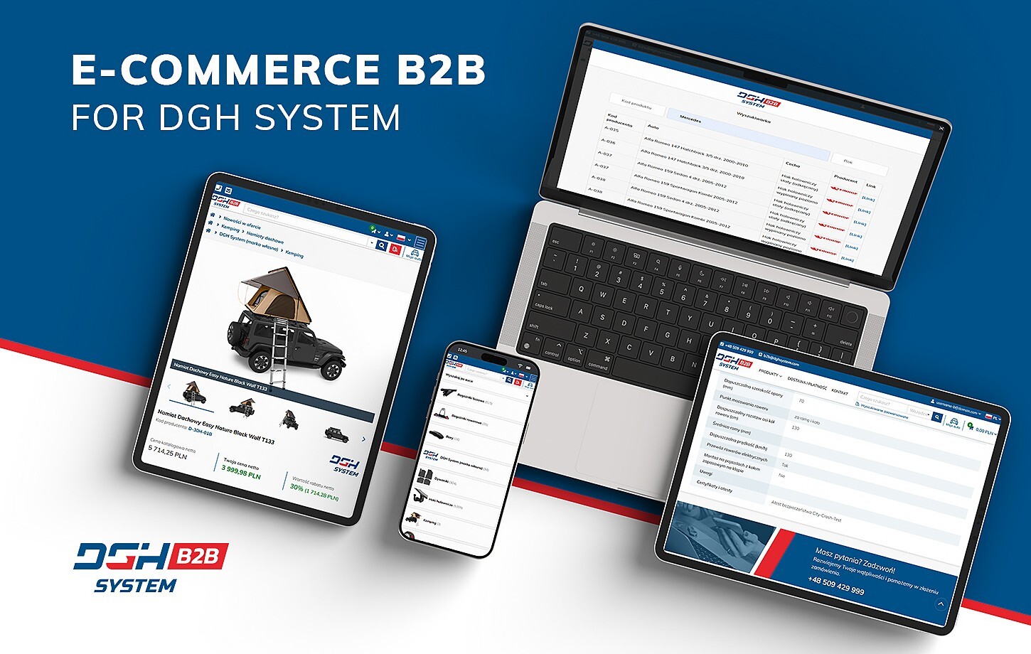 Custom B2B Store integrated with ERP