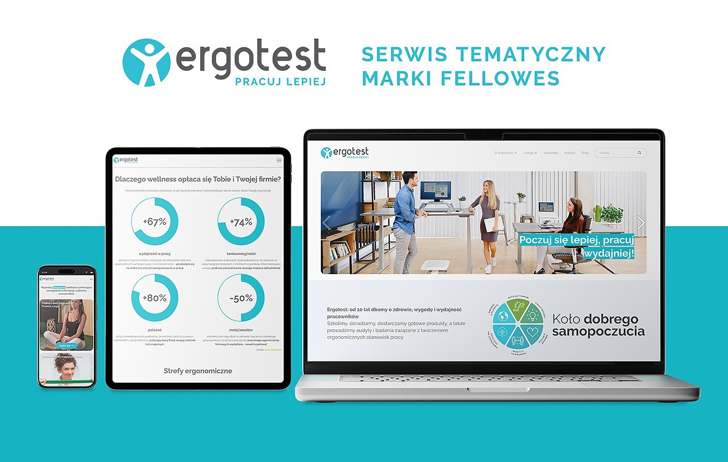 Ergotest - pracuj lepiej - serwis tematyczny marki Fellowes