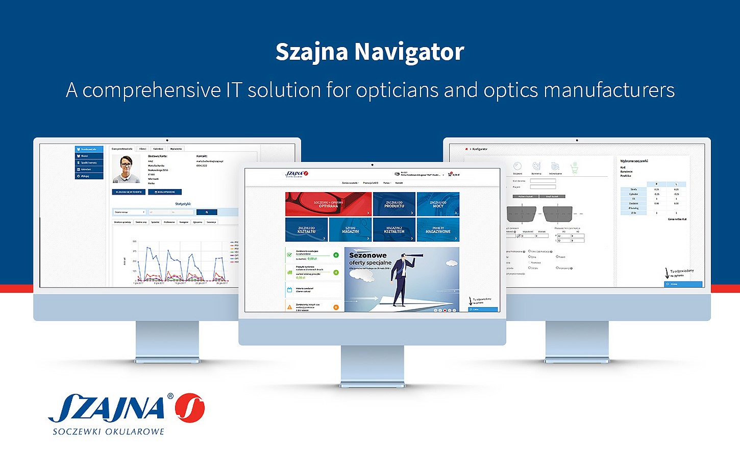 Szajna - an application for opticians 