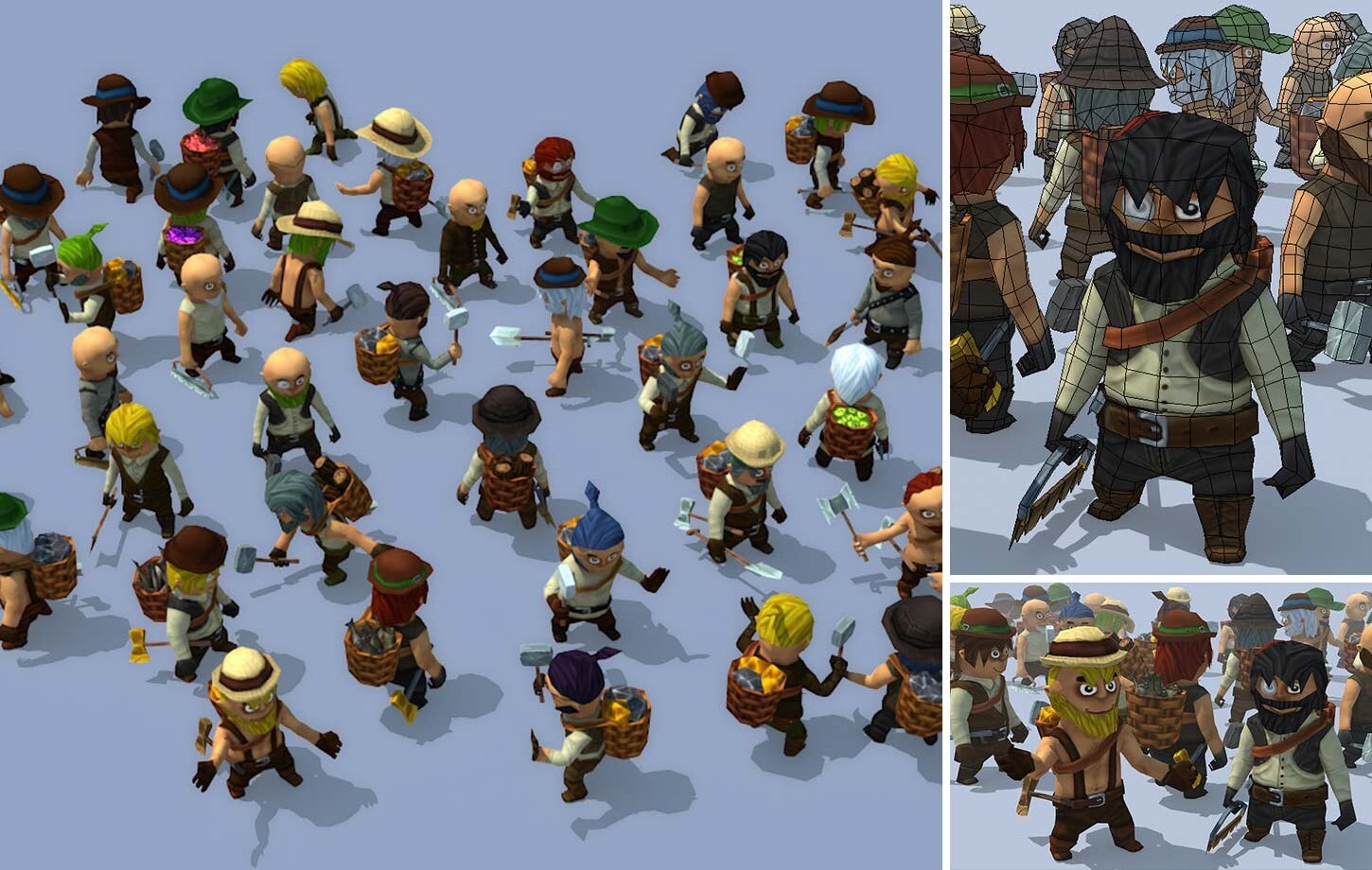 Lowpoly Fantasy Characters