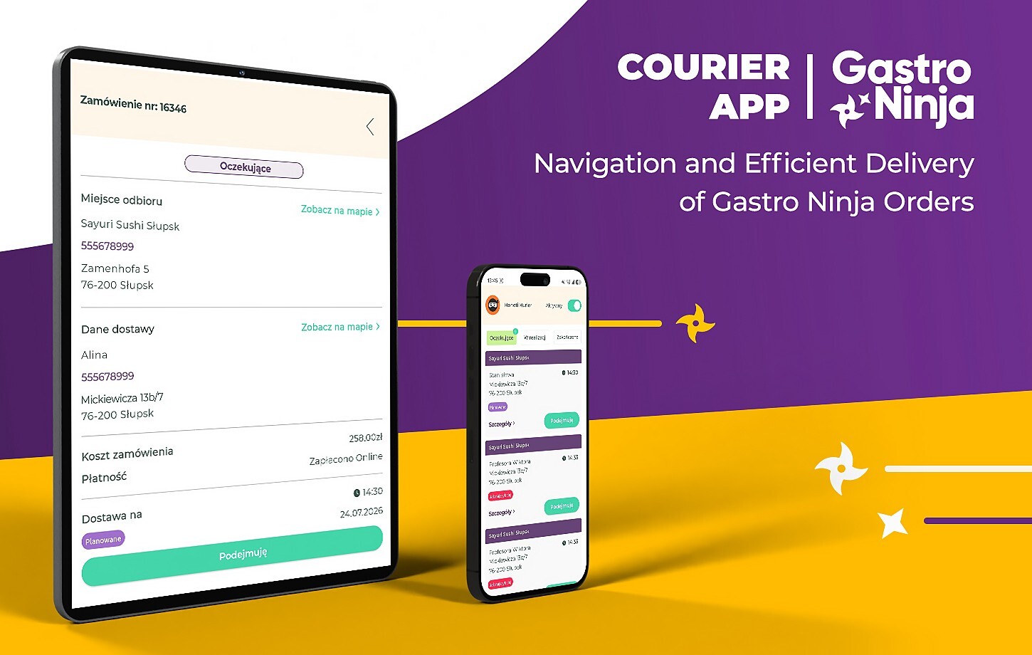 Gastro Ninja Kurier App