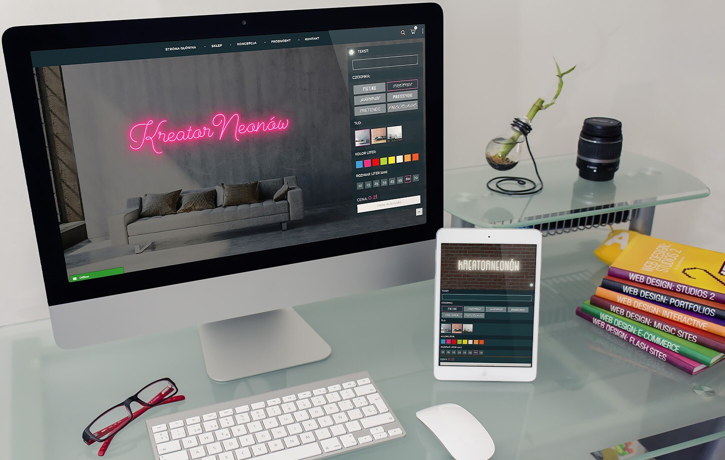 Pretende - neon creator