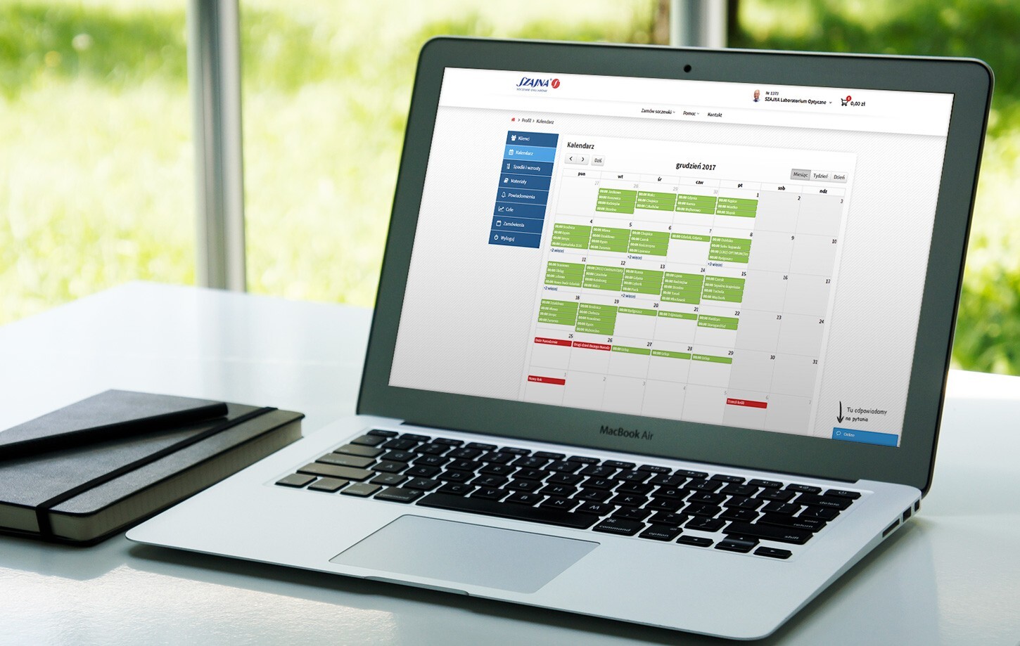 Szajna - an application for opticians 