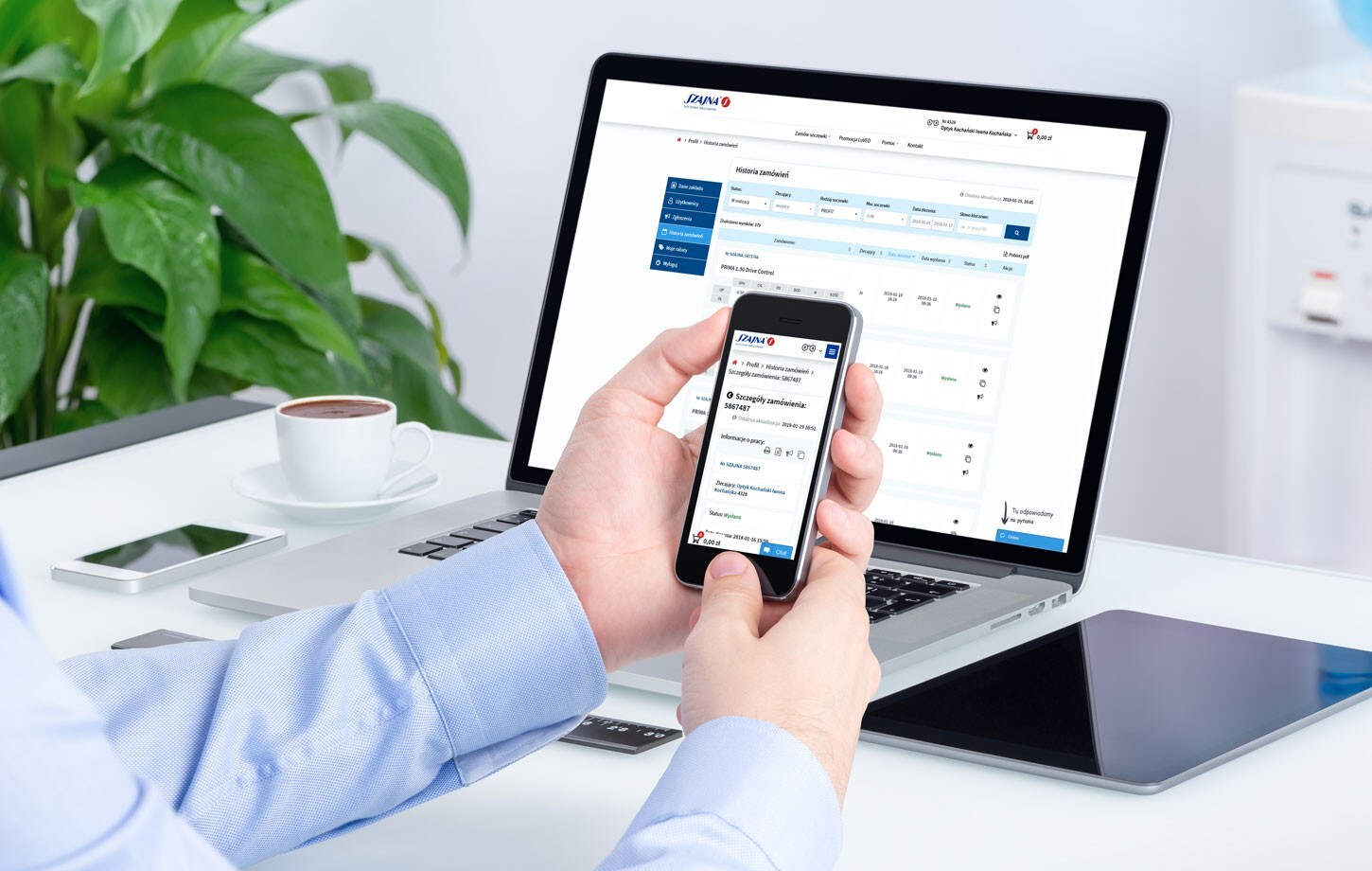 Szajna - an application for opticians 
