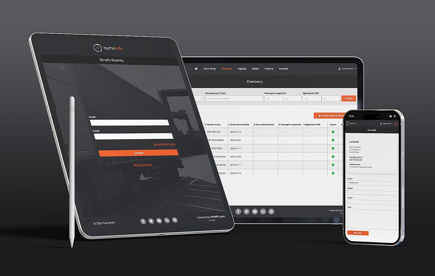 Tachoionfo - Transportation management system