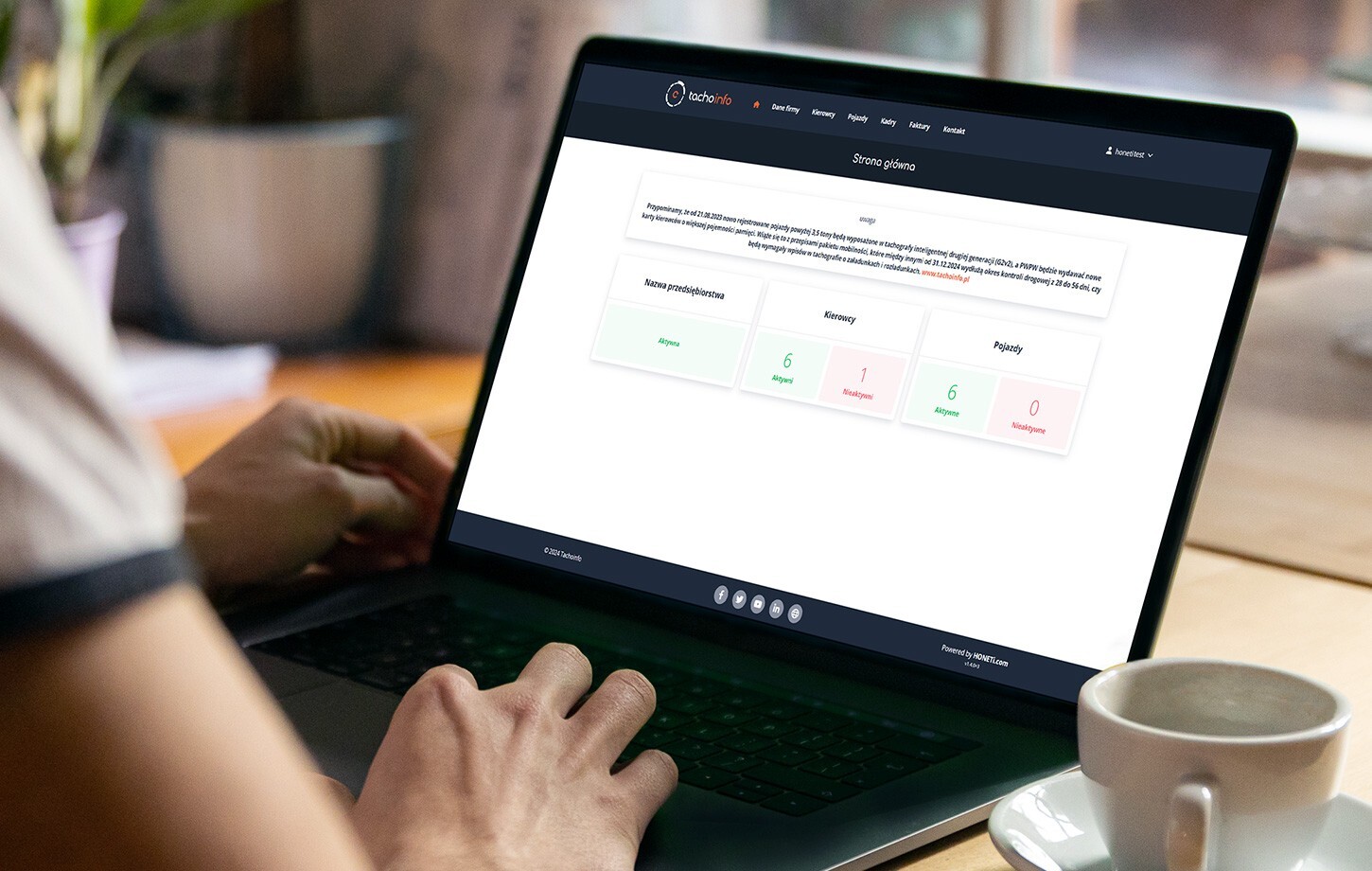 Tachoionfo - Transportation management system