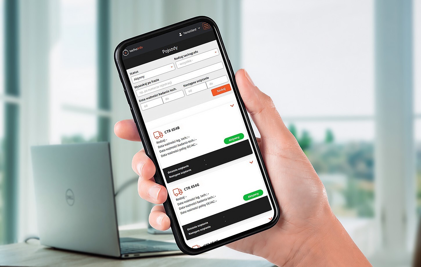 Tachoionfo - Transportation management system
