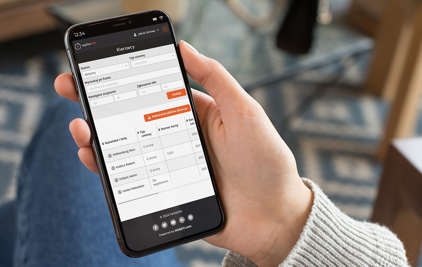 Tachoionfo - Transportation management system